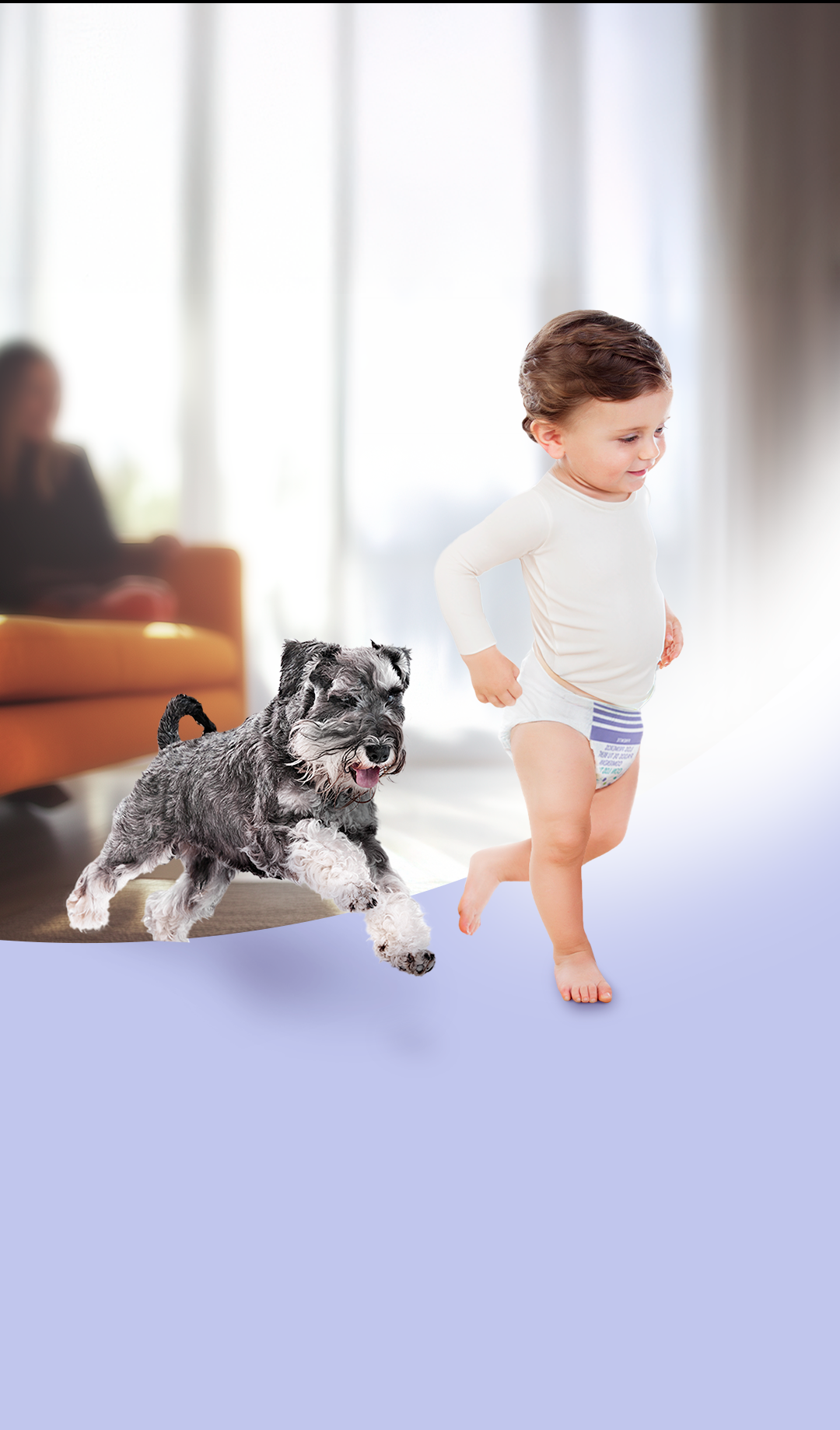 Bebé utilizando su pañal autoajustable: bbtips babyup.