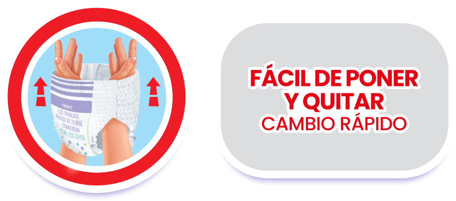 bbtips babyup, fácil de poner y quitar.